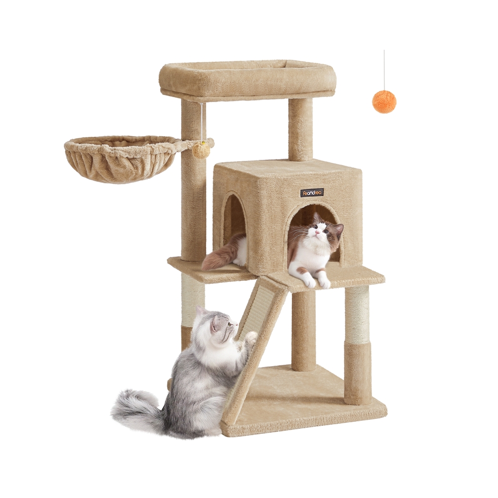 Feandrea Marrón Árbol De Gatos Para Gatos Grandes Camello