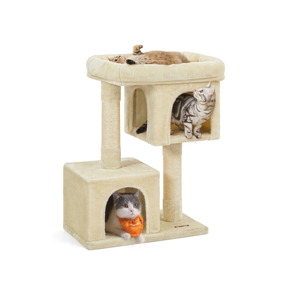 Feandrea Beige Árbol Casa Para Gastos