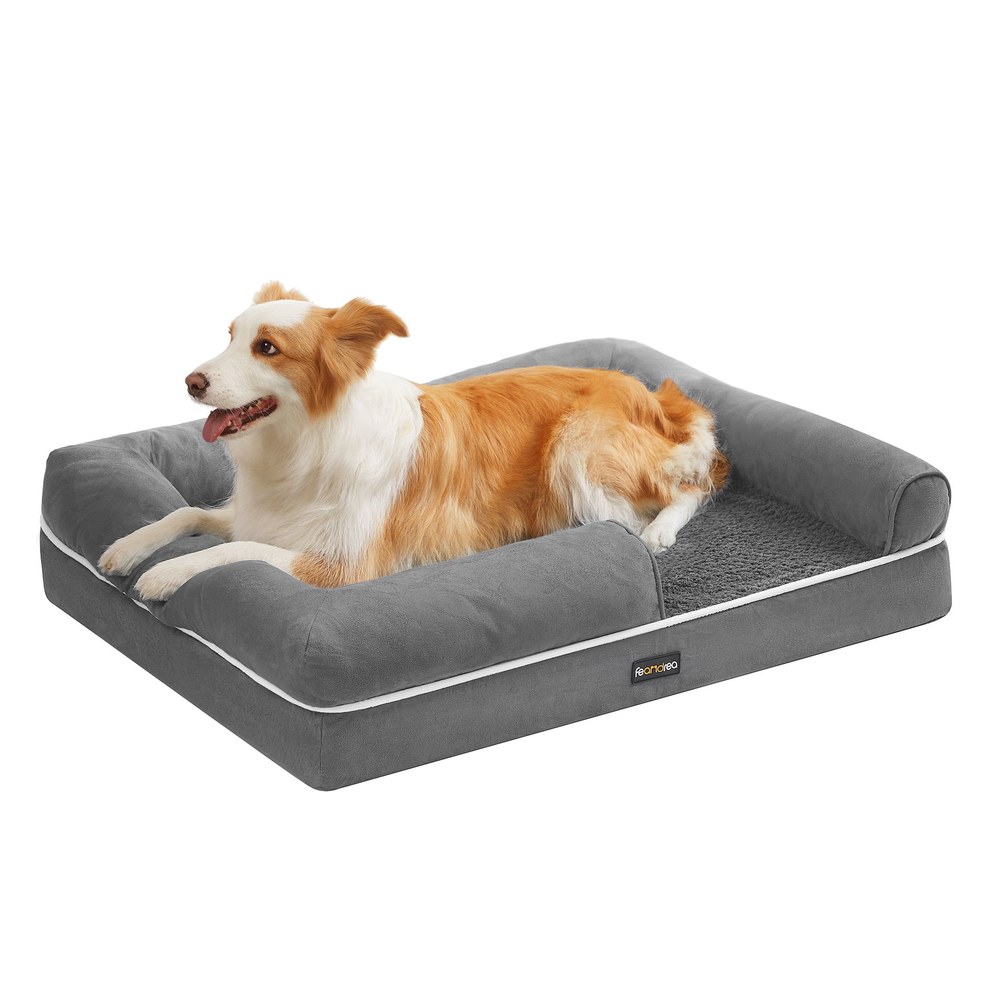 Feandrea Gris Claro Cama Ortopédica Para Perros - Imagen 3