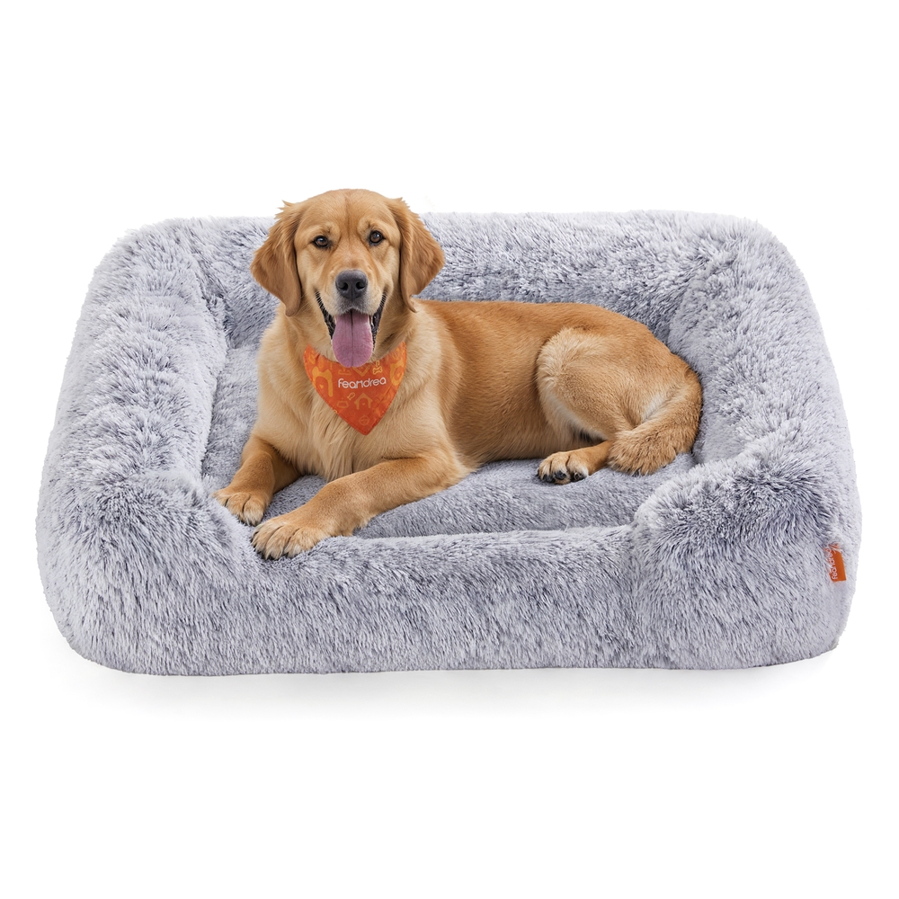 Feandrea Gris Cama Para Perros 106 X 75 X 20 Cm Funda Extraíble Ombré