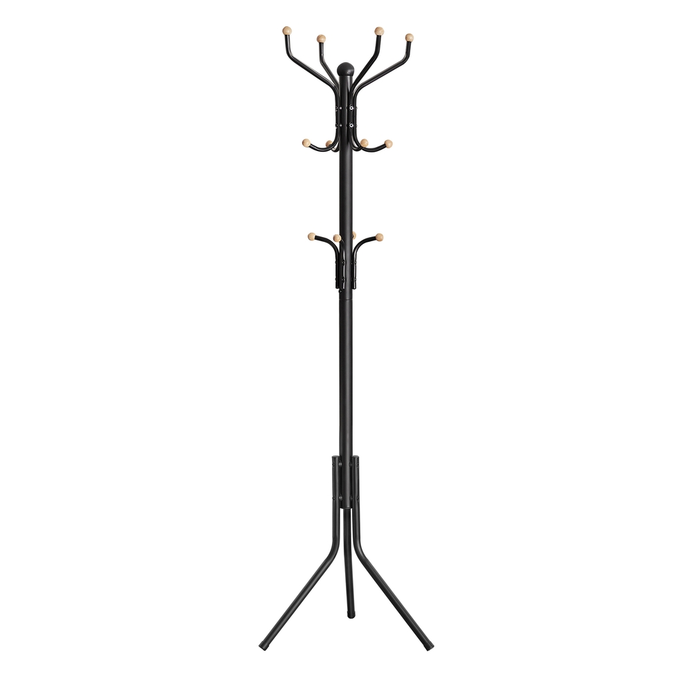 Songmics Negro Perchero De Pie Metálico Para Ropa, - Imagen 3