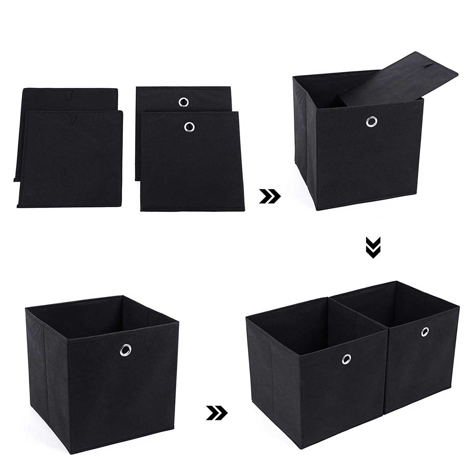 Juego de Cajas de Almacenamiento Plegables